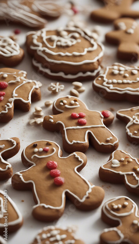 Gingerbread cookie food anthropomorphic vertical