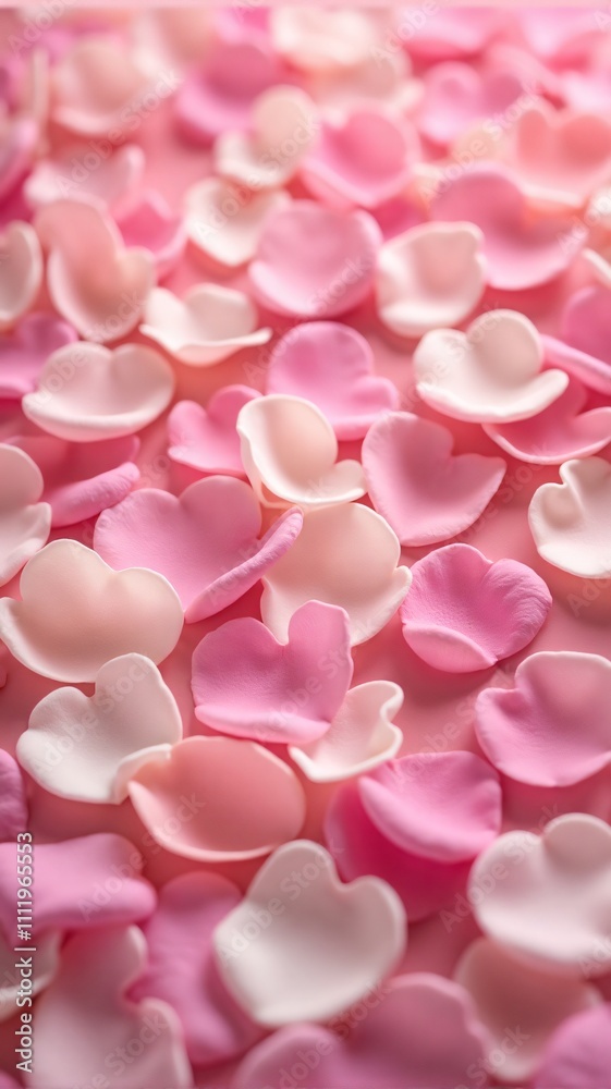 A stunning array of assorted rose petals in gentle pastel hues, ideal for romantic, wedding, or Valentine's themes. Perfect for creating a delicate floral background, vertical orientation. A stunning array of assorted rose petals in gentle pastel hues, ideal for romantic, wedding, or Valentine's themes. Perfect for creating a delicate floral background, vertical orientation.