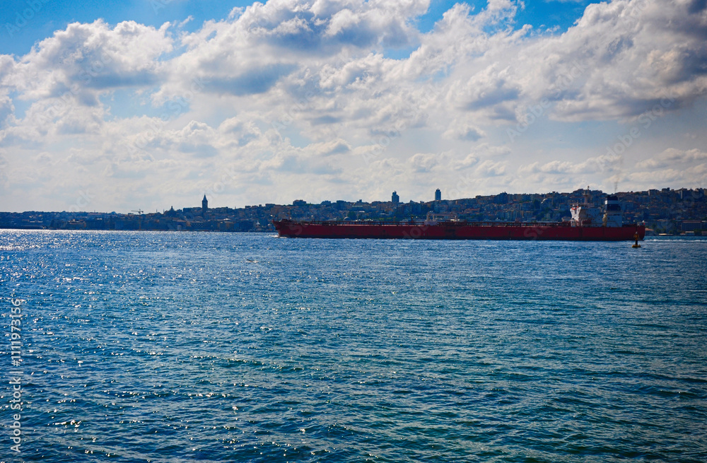 Beautiful Istanbul Bosphorus view. Istanbul cityscape.