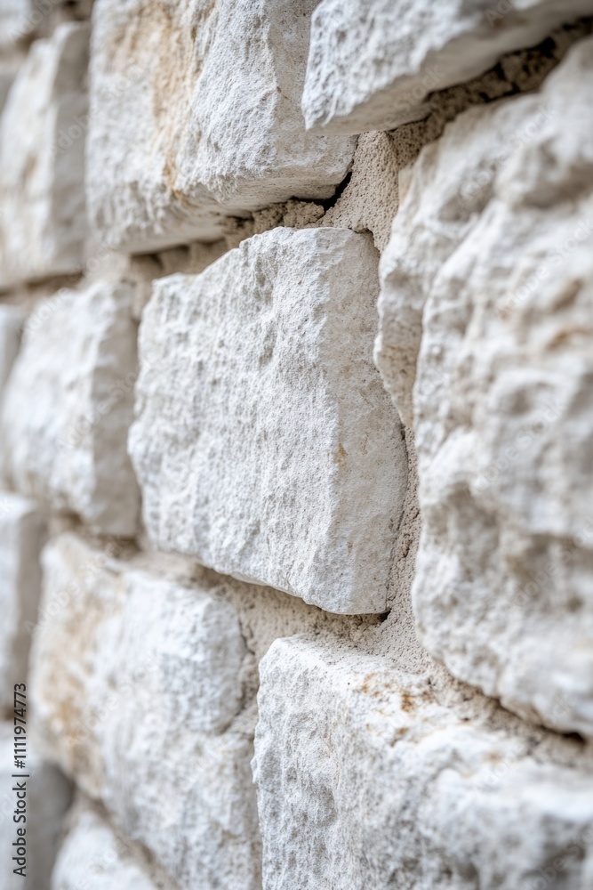 Naklejka premium Stone wall with clock