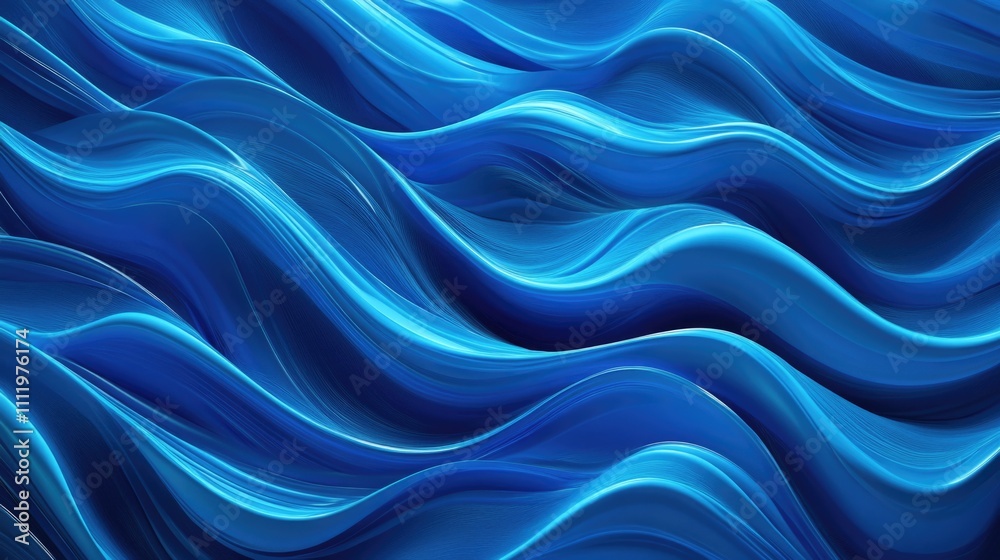 Blue Wavy Background Close Up Blue Wavy Background Close Up