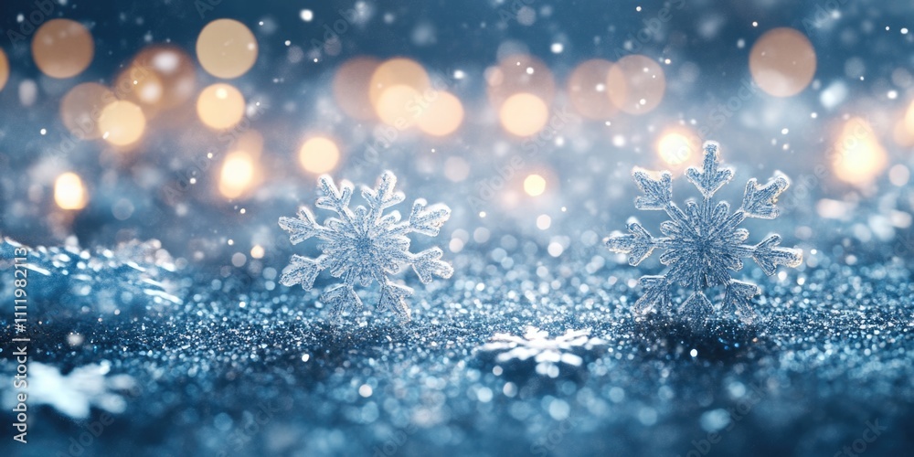 Snowflakes on blue background Snowflakes on blue background