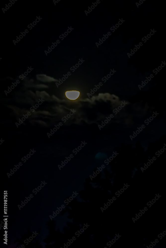 Moonlit night sky over clouds nature photography dark environment atmospheric view serenity concept for peaceful reflection Moonlit night sky over clouds nature photography dark environment atmospheric view serenity concept for peaceful reflection