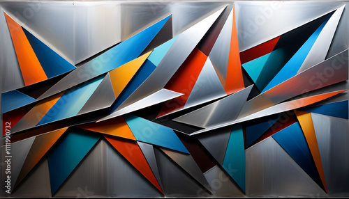 Wallpaper Mural illustrazione sfondo con elementi astratti a tema geometrico surreale Torontodigital.ca