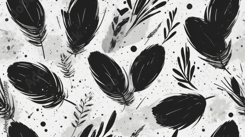 Vector Design: Hand-Drawn Fur Lines and Textures
 photo