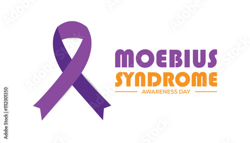 Moebius Syndrome Awareness Day observed each year during January. Healthcare Medical Awareness concept. Vector template for banner, greeting card, poster with background.