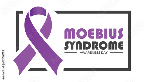 Moebius Syndrome Awareness Day observed each year during January. Healthcare Medical Awareness concept. Vector template for banner, greeting card, poster with background.