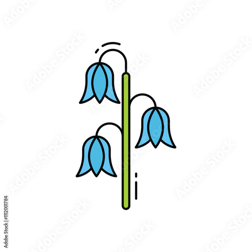 Bluebell vector icon
