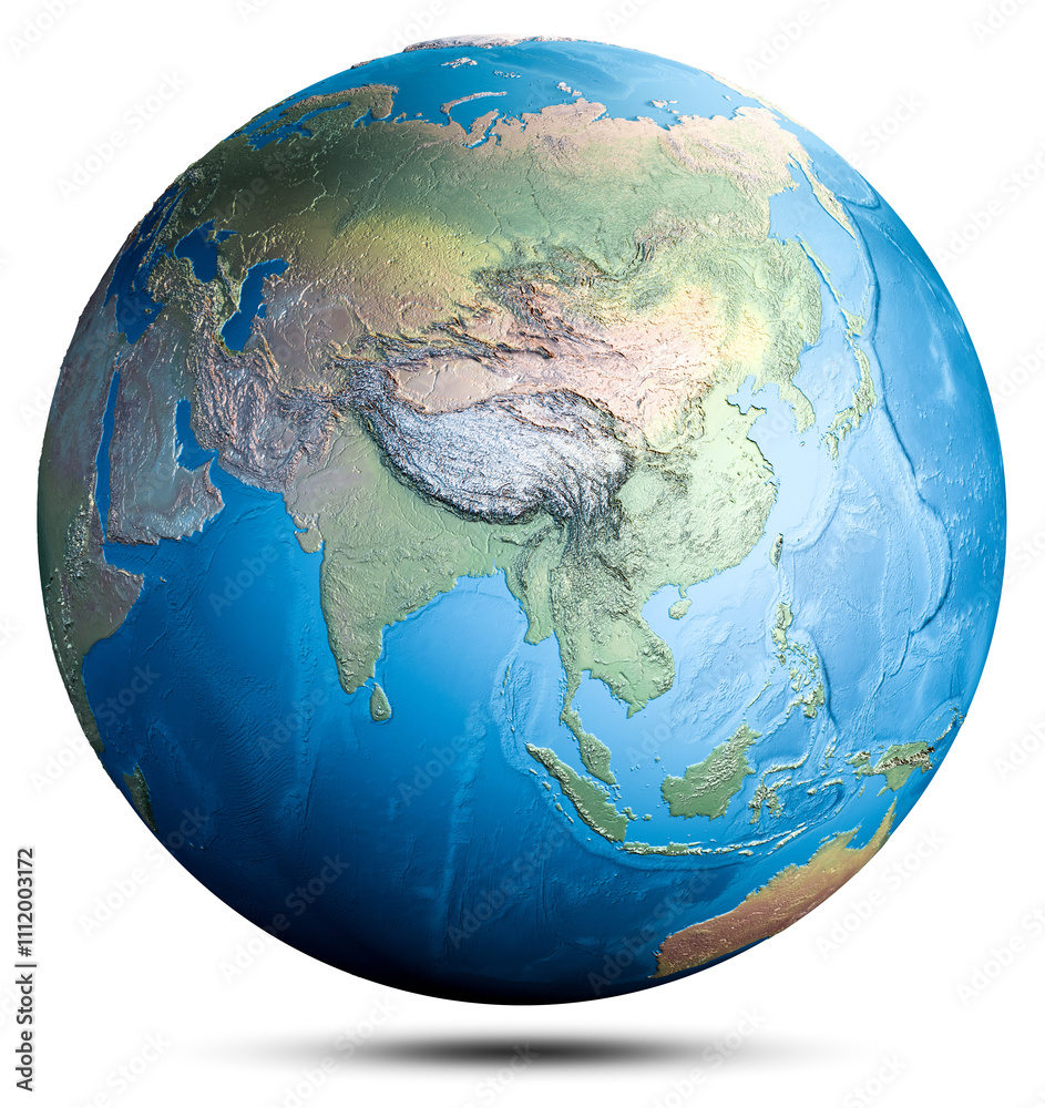 Fototapeta premium World globe planet map
