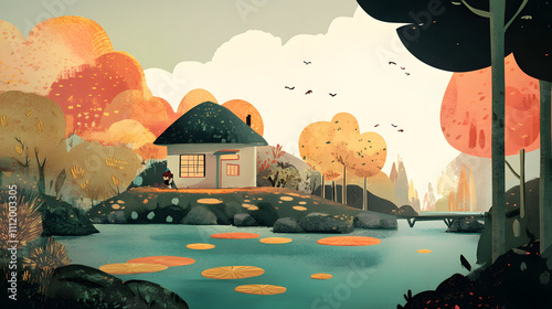 Retro Art with Vintage Aesthetic Design