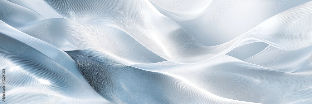Obraz premium Futuristic abstract digital background symbolizing elegance, flow, serenity, modernity, and lightness.