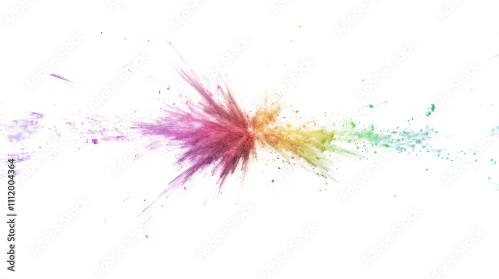 Explosion of colorful powder transparent background Explosion of colorful powder transparent background