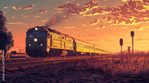 Retro Art with Vintage Aesthetic Design
