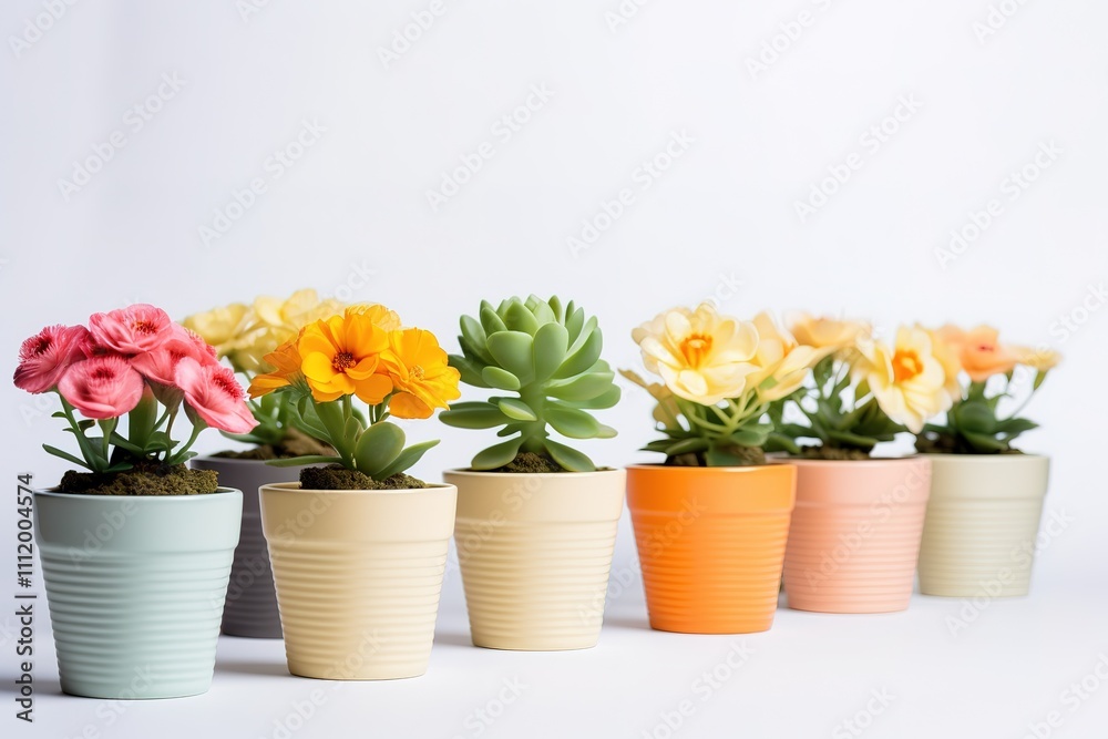 Three miniature rose plant with flowers of different colors in a flowerpot on white. Copy space.
Three miniature rose plant with flowers of different colors in a flowerpot on white. Copy space.