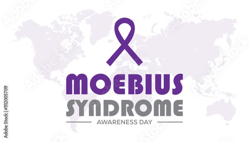 Moebius Syndrome Awareness Day observed each year during January. Healthcare Medical Awareness concept. Vector template for banner, greeting card, poster with background.