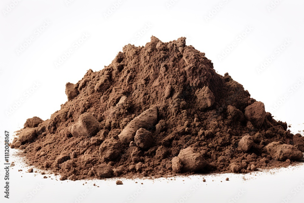 Small green plant in soil on white background
Small green plant in soil on white background