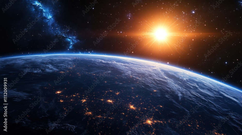 Obraz premium Earthrise from Space