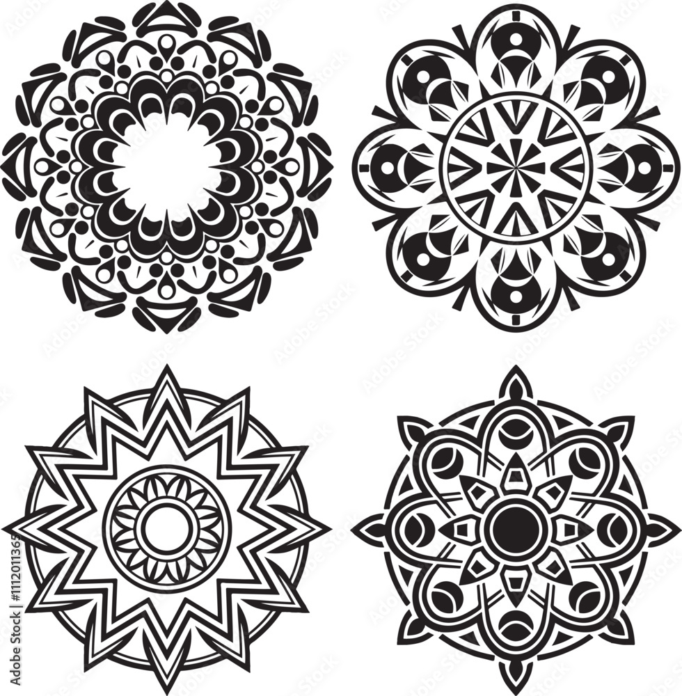 Mandala Design Exclusive | Intricate Vector Art for Meditation, Yoga, Bohemian Home Décor, Sacred Geometry, Spiritual Wall Art, Relaxation Therapy, Mindfulness Coloring, Mandala Pattern, Zentangle