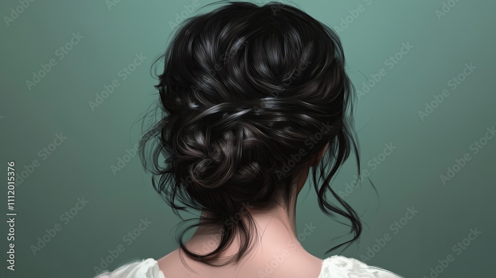 Fototapeta premium Simple lazy hair 