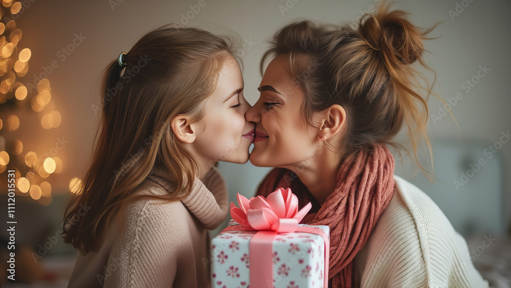 Mother and Daughter Sharing a Heartwarming Moment
Mother and Daughter Sharing a Heartwarming Moment