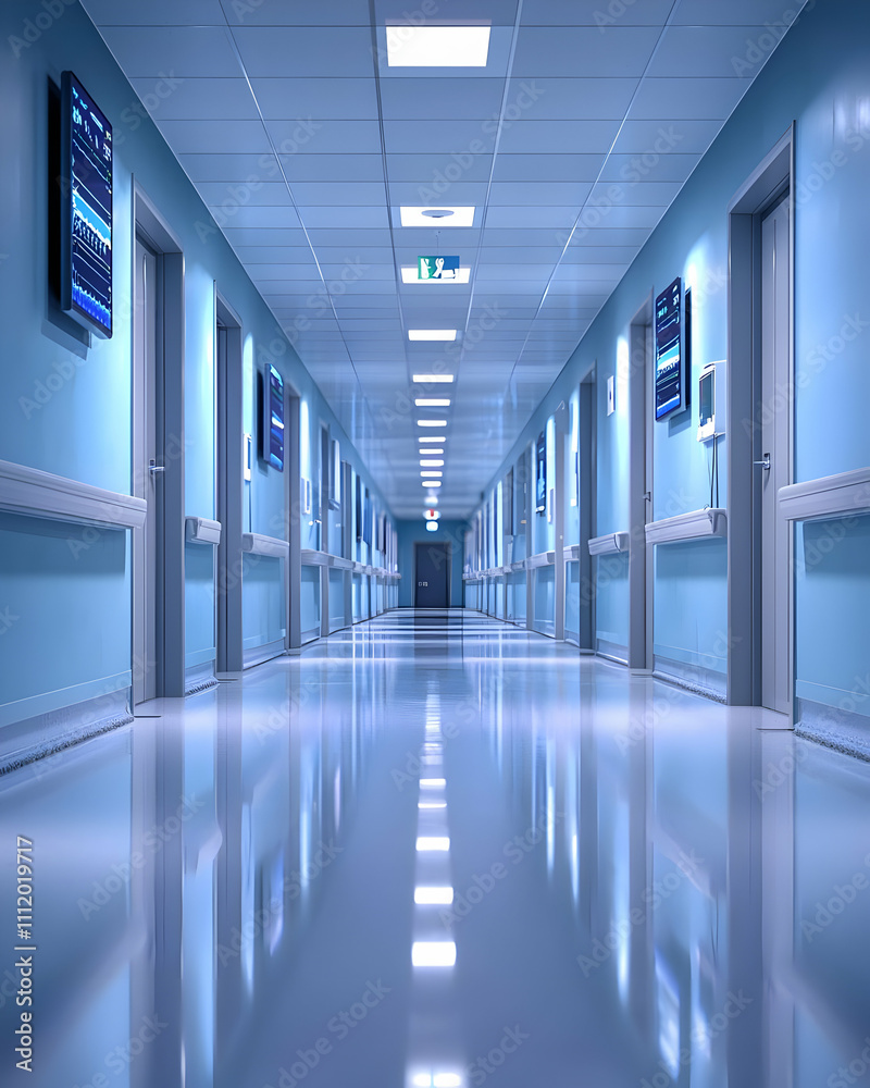 Hospital Corridor: Clean, Modern Design Hospital Corridor: Clean, Modern Design