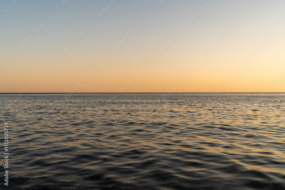 Obraz premium Sunset sea beach. Sun sky ocean. Sunrise water landscape. Clouds nature horizon wave coast. Evening beautiful orange dusk.