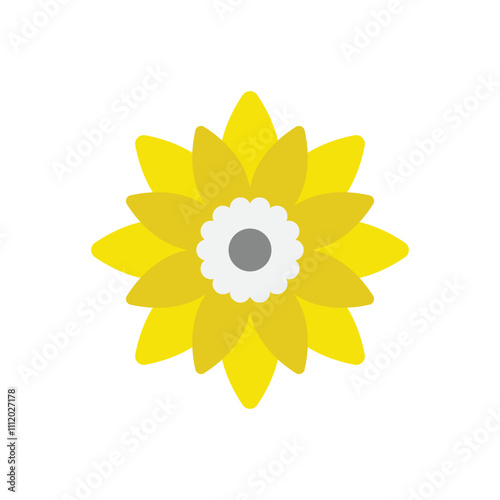 Sunflower vector icon