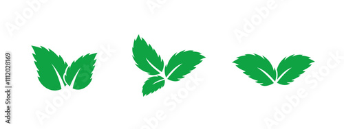 A clean vector icon featuring a green leaf, representing organic lifestyles, environmental health, and sustainable agriculture, perfect for eco-conscious products and branding.