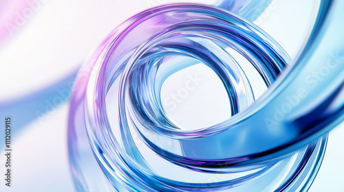 Abstract three dimensional curved glass shapes
