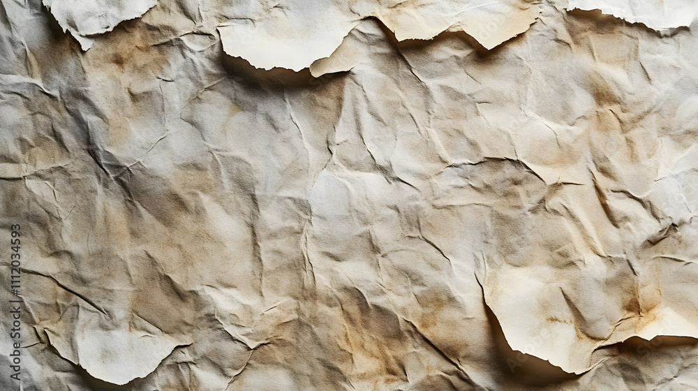 Aged Crumpled Paper Background Texture Aged Crumpled Paper Background Texture