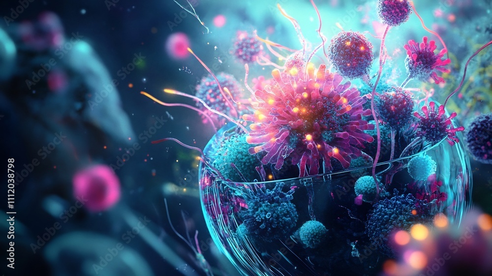 Enchanting Cosmic Fractal Explosion of Vibrant Colors and Energy Enchanting Cosmic Fractal Explosion of Vibrant Colors and Energy