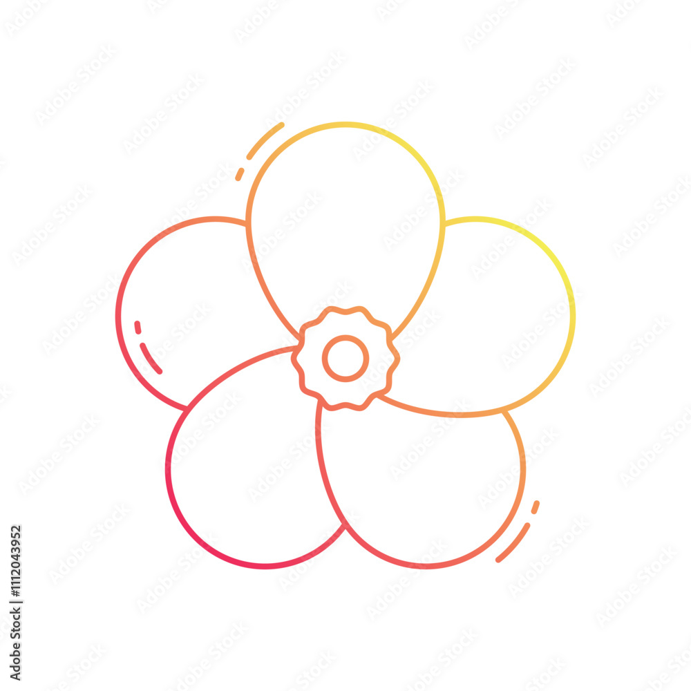 Forget me not vector icon