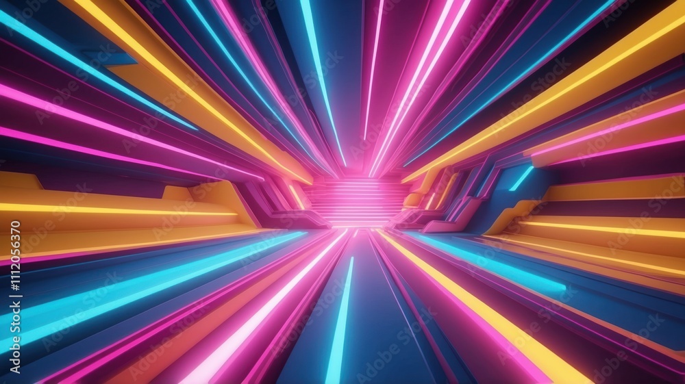 3d render abstract colorful background bright neon 3d render abstract colorful background bright neon
