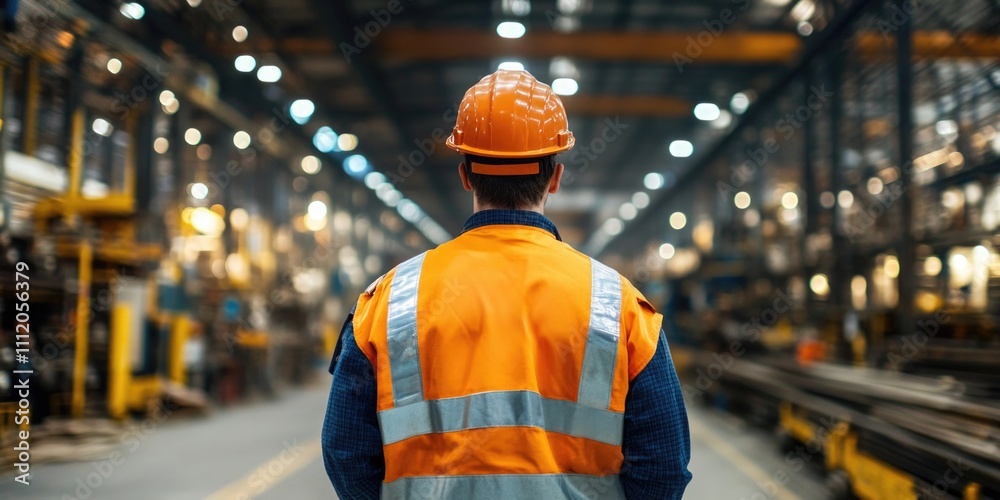 Warehouse Worker in Safety Vest Warehouse Worker in Safety Vest
