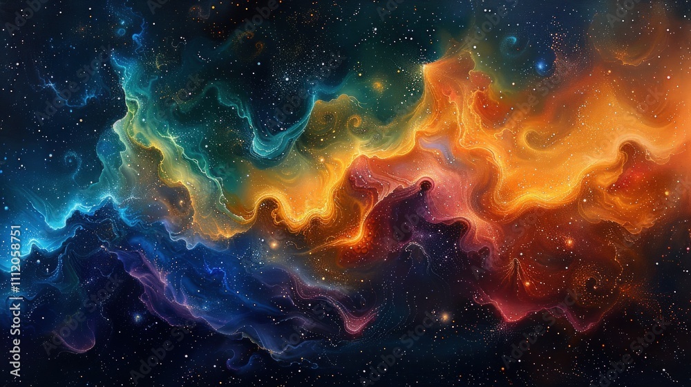 Cosmic Nebulae in a Starry Sky Cosmic Nebulae in a Starry Sky