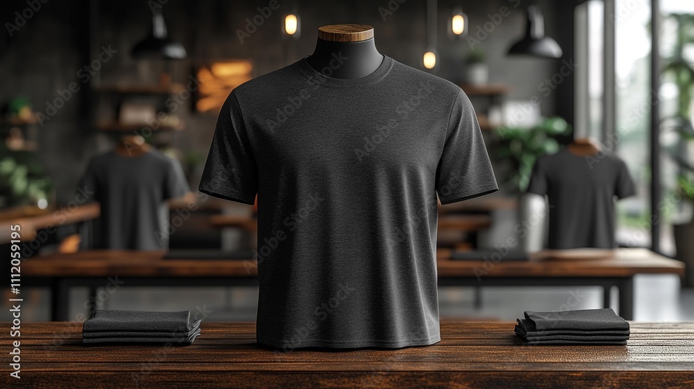 Cap Sleeve 3D Render MOCKUP T-shirt in Gray Color on a Mannequin. Generative AI Cap Sleeve 3D Render MOCKUP T-shirt in Gray Color on a Mannequin. Generative AI
