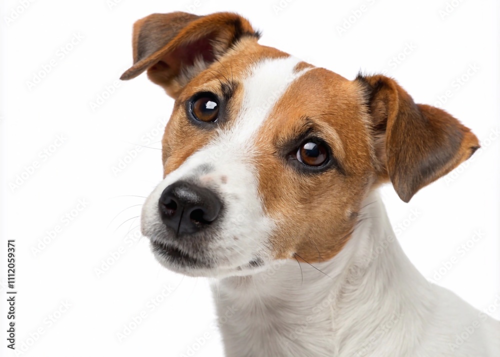 Jack Russell Terrier puppy dog isolated on white background Jack Russell Terrier puppy dog isolated on white background