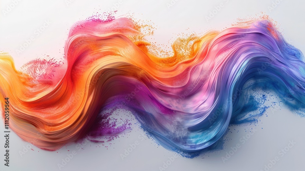 Abstract Colorful Swirling Paint Abstract Colorful Swirling Paint
