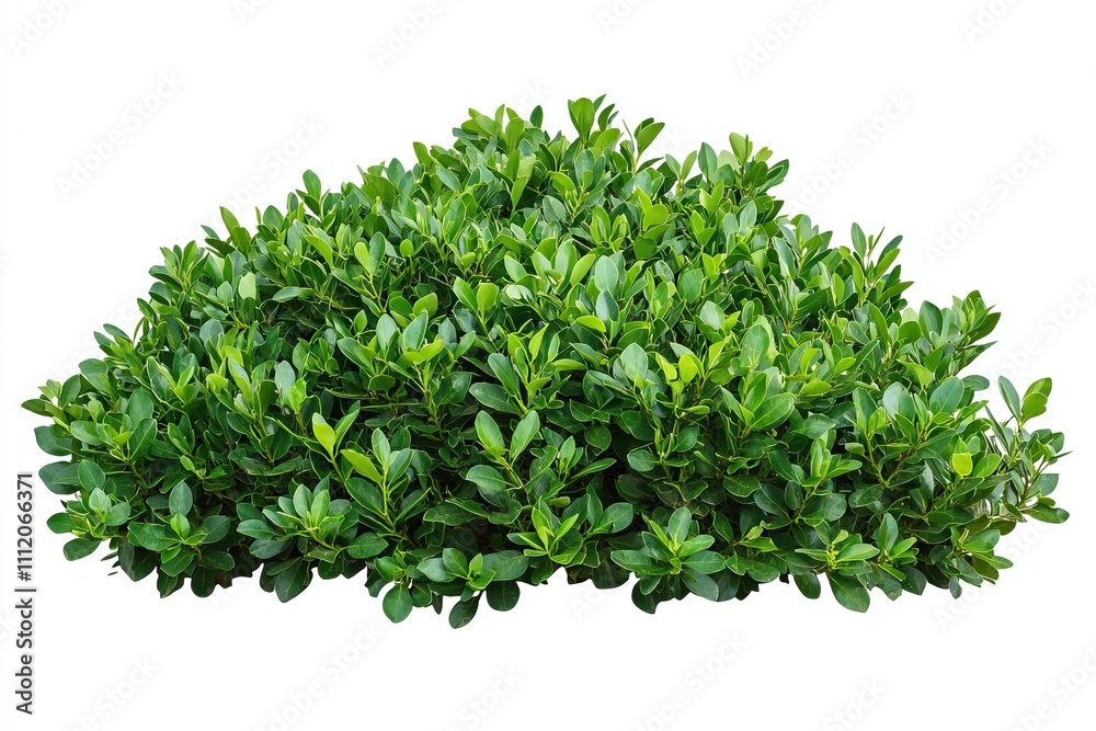 A lush green shrub isolated on a white background showcasing dense foliage and vibrant leaves for nature enthusiasts and gardeners A lush green shrub isolated on a white background showcasing dense foliage and vibrant leaves for nature enthusiasts and gardeners