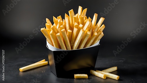 patate tagliate a bastoncini fritte  photo