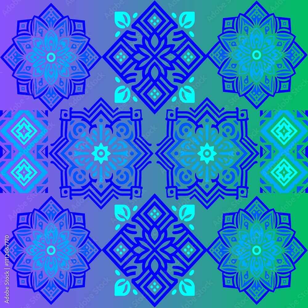 seamless pattern with flowers background with blocks seamless pattern with flowers background with blocks