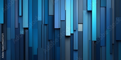 A mesmerizing abstract composition of overlapping blue rectangles, creating a dynamic and visually striking pattern.
