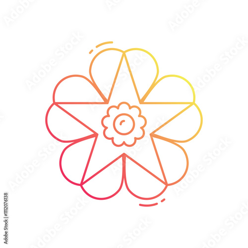 Morning glory vector icon
