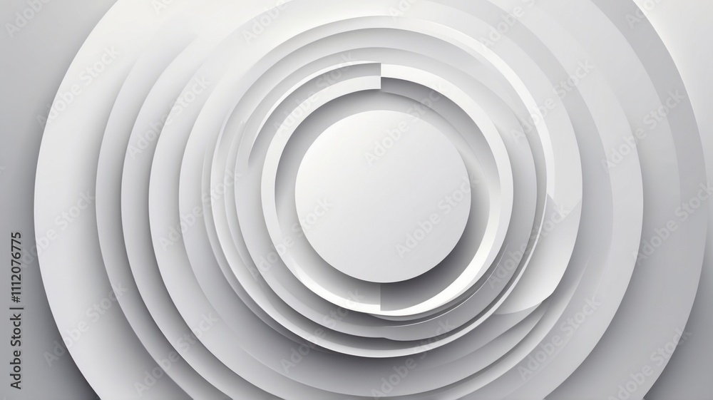 Obraz premium circle abstract background white gradient circula