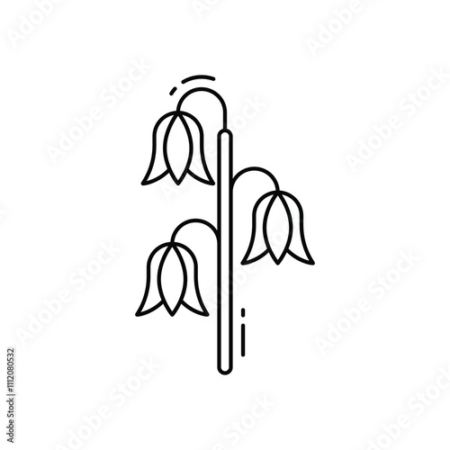 Bluebell vector icon