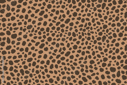 Leopard skin in editable Seamless Pattern vector design