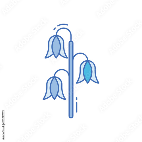 Bluebell vector icon
