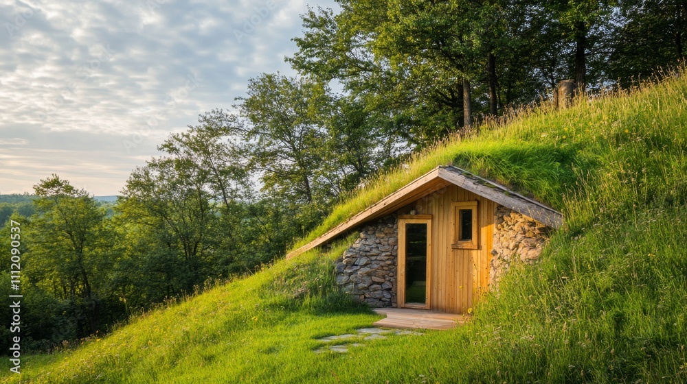 Earthy Retreat Cabin nestled in a Lush Hillside Earthy Retreat Cabin nestled in a Lush Hillside