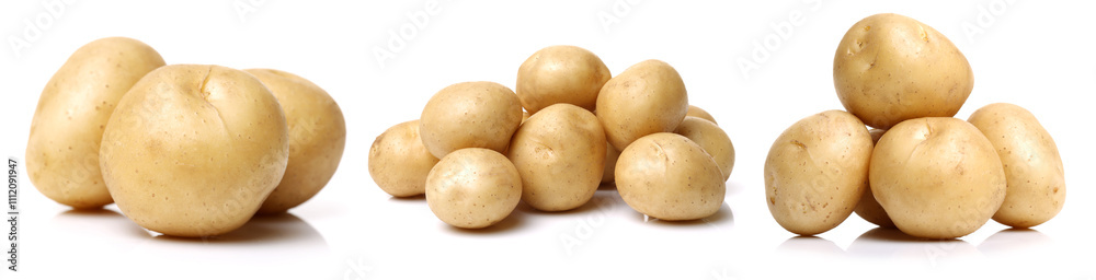 New potato isolated on white background New potato isolated on white background