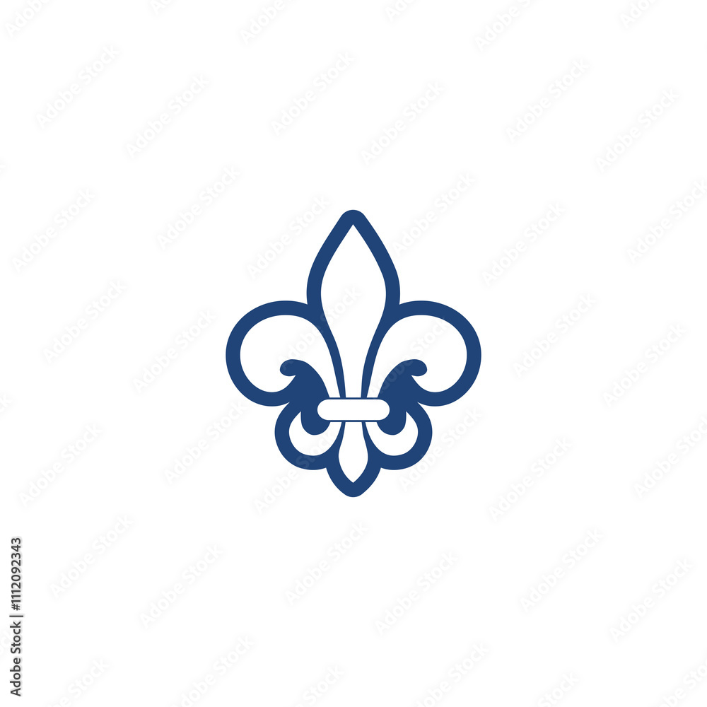Fleur de Lis Heraldic icon isolated on transparent background Fleur de Lis Heraldic icon isolated on transparent background